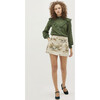 The Tatiana Skirt, Multi Equestrian Toile Stretch Crepe - Skirts - 7