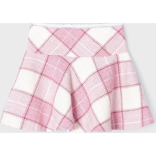 Plaid Jacquard Skirt, Pink