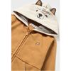 Fox Graphic Zip Up Hoodie, Beige - Sweatshirts - 2