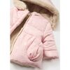 Faux Fur Reversible Coat, Pink - Coats - 2