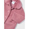 Rose Shearling Coat, Pink - Coats - 2