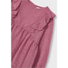 Rose Ruffle Plumeti Dress, Pink - Dresses - 2