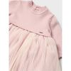 Pleated Knit Tulle Dress, Pink - Dresses - 2