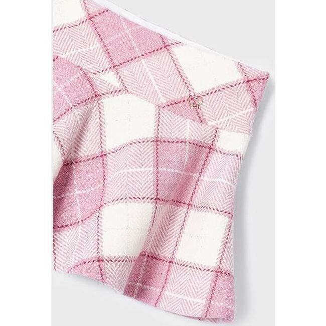 Plaid Jacquard Skirt, Pink - Skirts - 3
