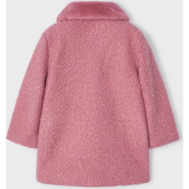 Rose Shearling Coat, Pink - Coats - 3