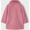 Rose Shearling Coat, Pink - Coats - 3