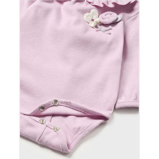 Floral Ruffle Tutu Babysuit Set, Mauve - Mixed Apparel Set - 3