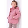 Hooded Puffer Jacket, Pink - Jackets - 3