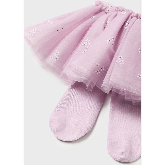 Floral Ruffle Tutu Babysuit Set, Mauve - Mixed Apparel Set - 4