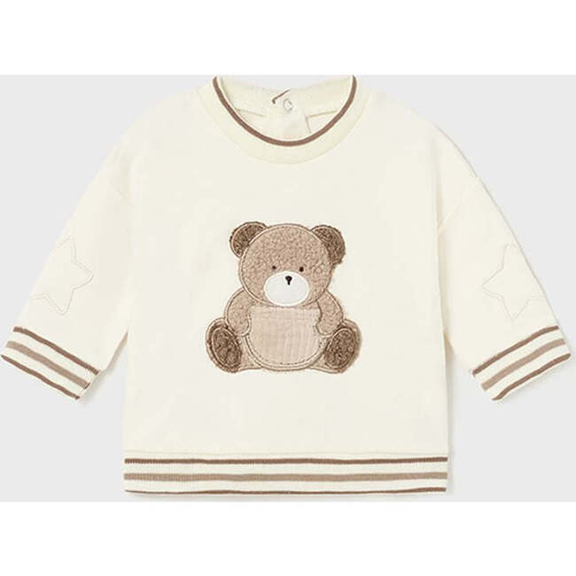Teddy Bear Graphic Sweater, Beige