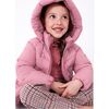 Hooded Puffer Jacket, Pink - Jackets - 4