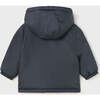 Hooded Reversible Coat, Grey - Coats - 4