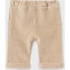 Velour Pocket Pants, Beige - Pants - 3