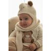 Teddy Bear Graphic Sweater, Beige - Sweaters - 2