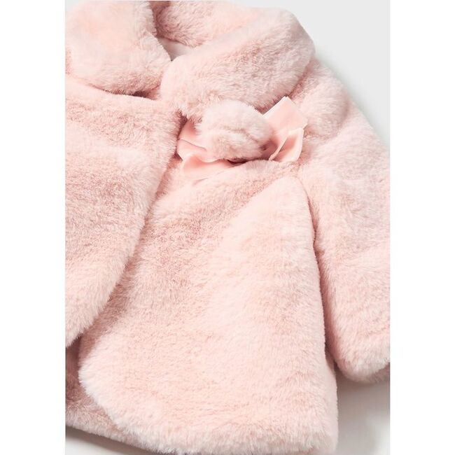 Faux Fur Coat, Pink
