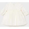 Embroidered Tulle Dress, White - Dresses - 3