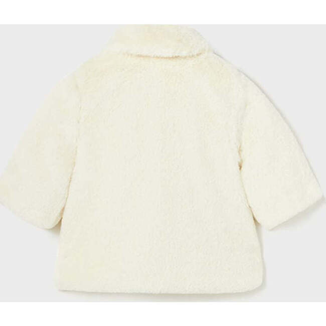 Faux Fur Coat, Cream - Coats - 3