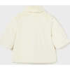 Faux Fur Coat, Cream - Coats - 3