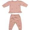 Rose Ruffle Outfit, Pink - Mixed Apparel Set - 1 - thumbnail