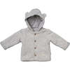 Hooded Penguin Jacket, Grey - Jackets - 1 - thumbnail