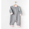 Kitten Polka Dot Babysuit, Grey - Bodysuits - 2