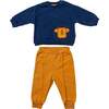 Bear Graphic Outfit, Navy - Mixed Apparel Set - 1 - thumbnail