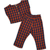 Mini Leonor Pant Set in Navy Peony - Mixed Apparel Set - 1 - thumbnail