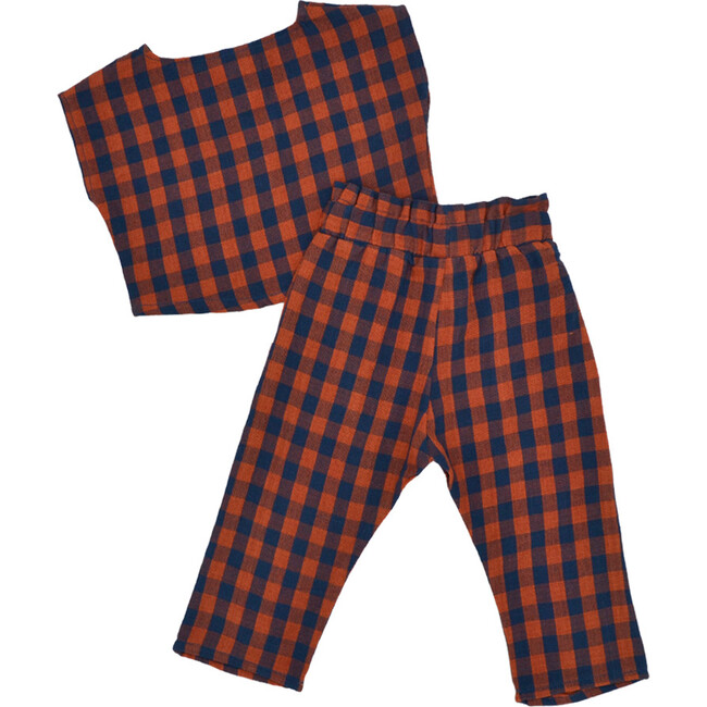Mini Leonor Pant Set in Navy Peony - Mixed Apparel Set - 2