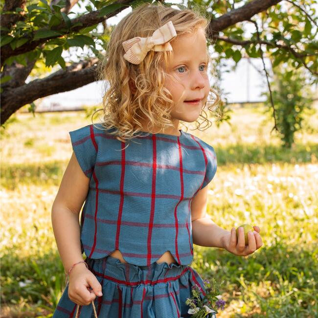 Magnolia Skirt Set in Steel Blue - Mixed Apparel Set - 3