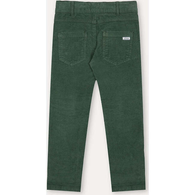 Regular Fit Corduroy Trousers, Forest Green - Pants - 2