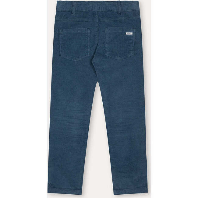 Regular Fit Corduroy Trousers, Blue Denim - Pants - 2