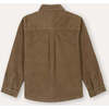 Long Sleeve Corduroy Shirt, Taupe - Shirts - 2