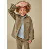 Long Sleeve Corduroy Shirt, Taupe - Shirts - 3