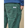 Regular Fit Corduroy Trousers, Forest Green - Pants - 5