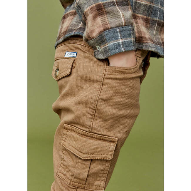 Regular Fit Cargo Trousers, Chocolate - Pants - 5