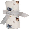 Turkey Swaddle Blanket, Cream - Swaddles - 2