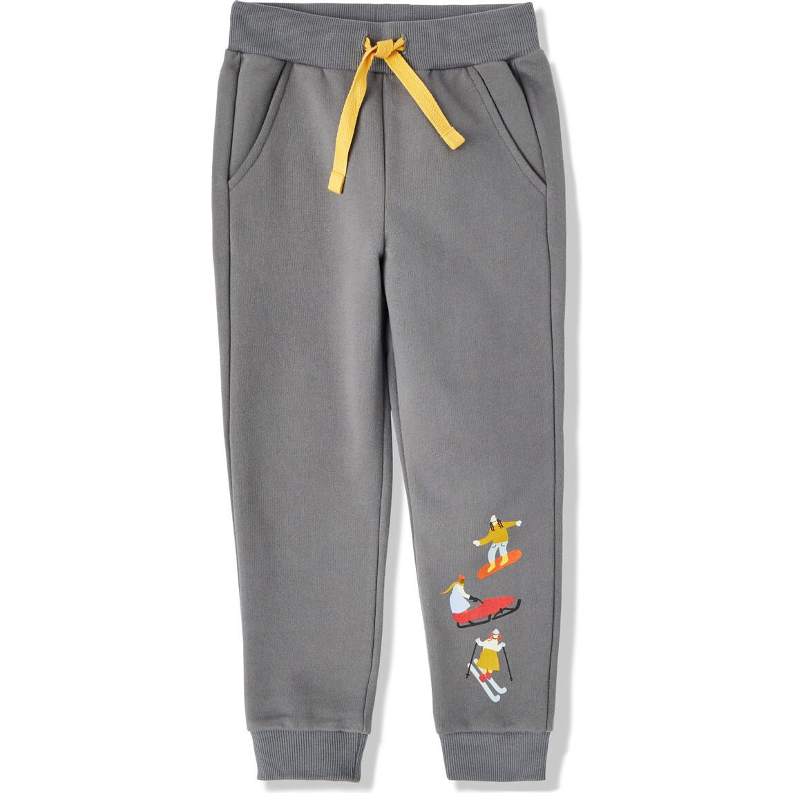 French Terry Print Joggers, Snow Sports - Sweatpants - 1