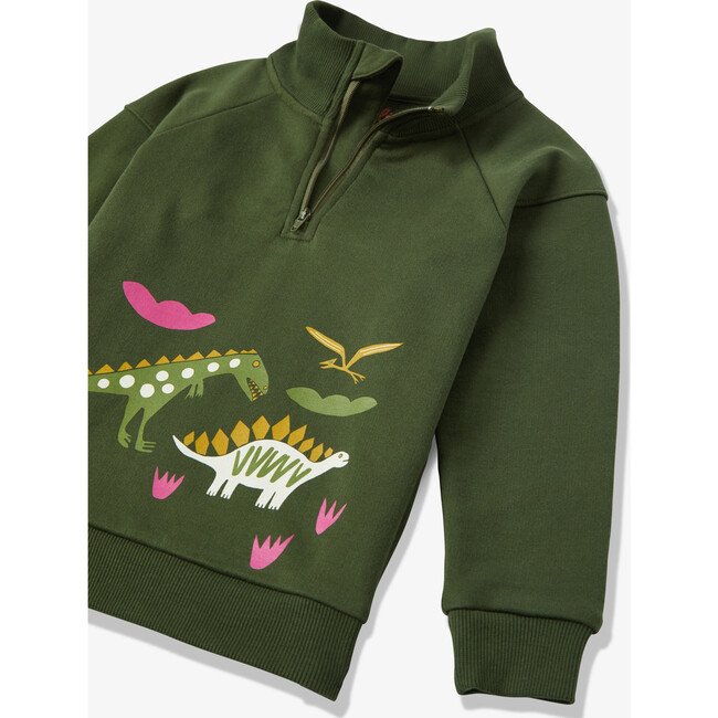 French Terry Print Half Zip Sweatshirt, Paleontology - Sweatshirts - 3