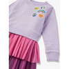 French Terry Print 2-Tier Tulle Sweatshirt Dress, Activism - Dresses - 3