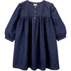 Jaqueline Long Sleeve Dress, Blue - Dresses - 1 - thumbnail