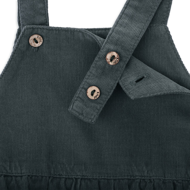 Estelle Pinafore Corduroy Dress, Blue - Dresses - 2