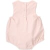 Abby Corduroy Round Neck Romper, Pink - Rompers - 2