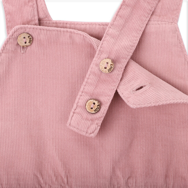 Estelle Pinafore Corduroy Dress, Pink - Dresses - 2