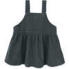 Estelle Pinafore Corduroy Dress, Blue - Dresses - 3