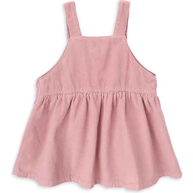 Estelle Pinafore Corduroy Dress, Pink - Dresses - 3