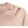Bee Round Neck Long Sleeve T-Shirt, Beige - T-Shirts - 2