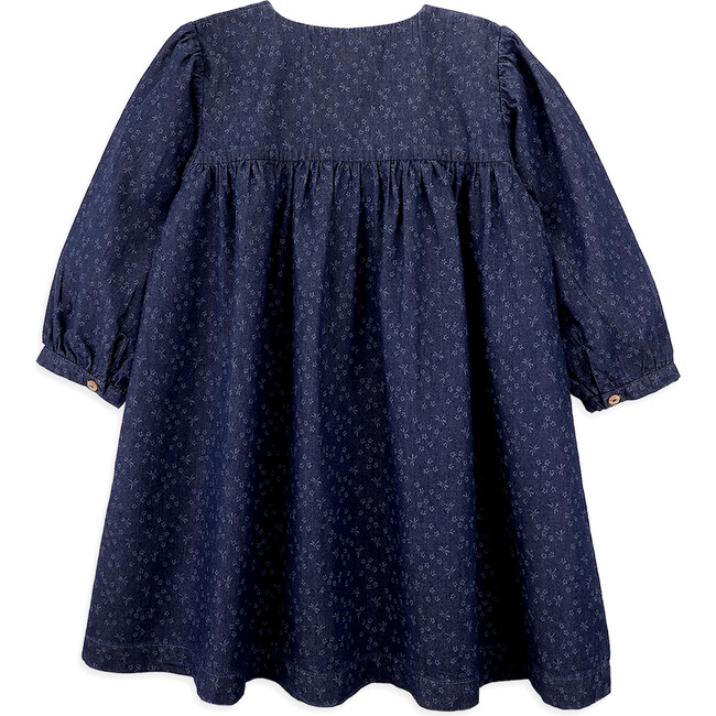 Jaqueline Long Sleeve Dress, Blue - Dresses - 3