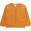 Baby Girl Long Sleeve Cardigan, Yellow - Cardigans - 1 - thumbnail