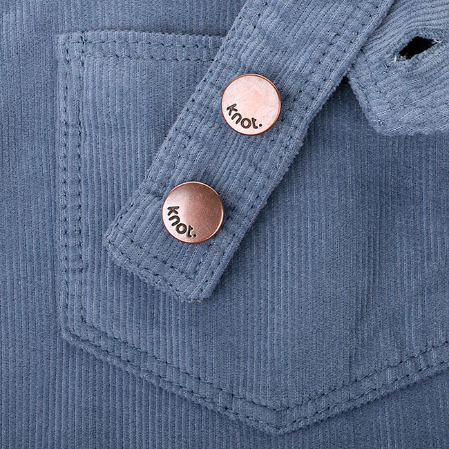 Shawn Corduroy Overalls, Blue - Rompers - 2
