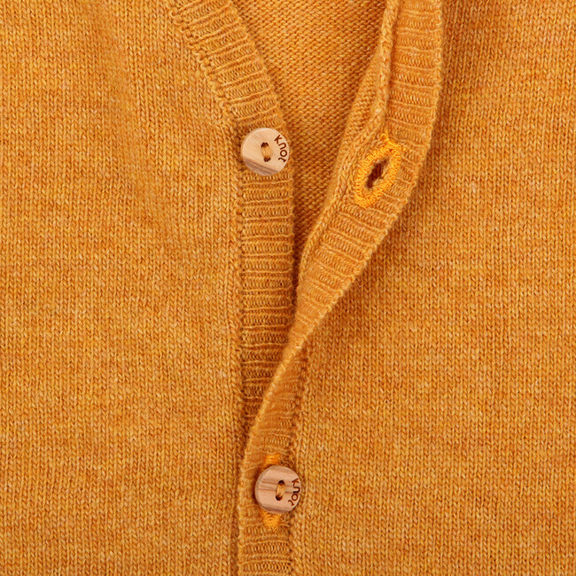 Baby Boy Long Sleeve Cardigan, Yellow - Cardigans - 2
